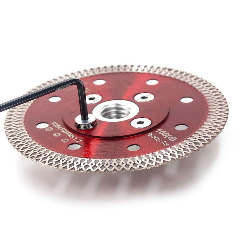 Casaverde 4" Super Thin Diamond Wet Porcelain Saw Blades Tiles Blades with Arbor 5/8"-11 Flange for Cutting Tile Granite Marbles (F-SX-4) - Image 4